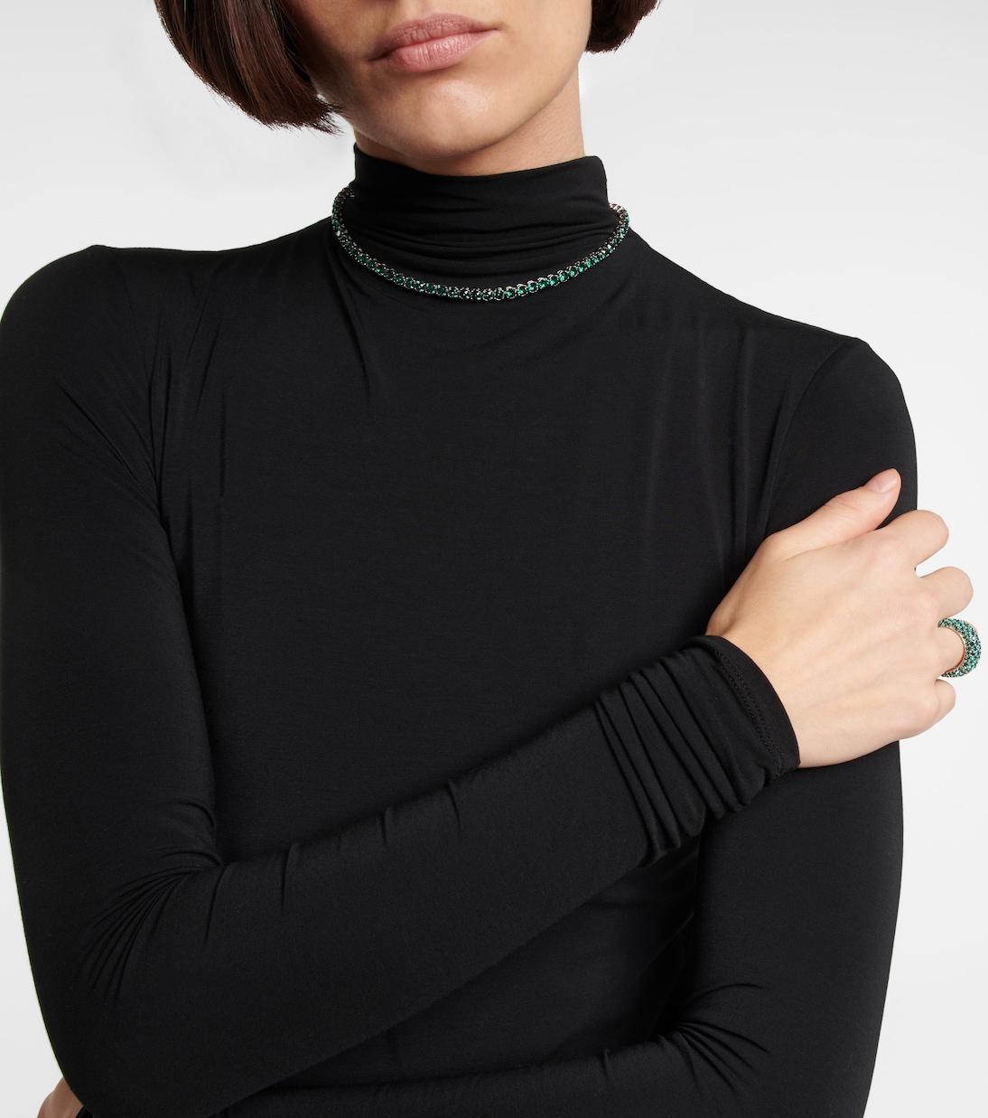 Halskette mit Kristallen | Amina Muaddi