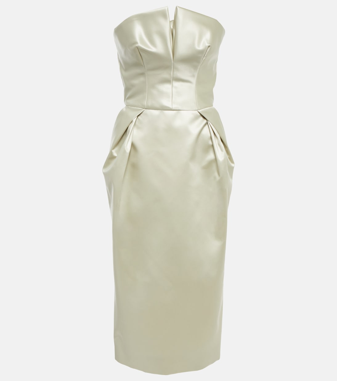 Robe midi en satin | Maison Margiela