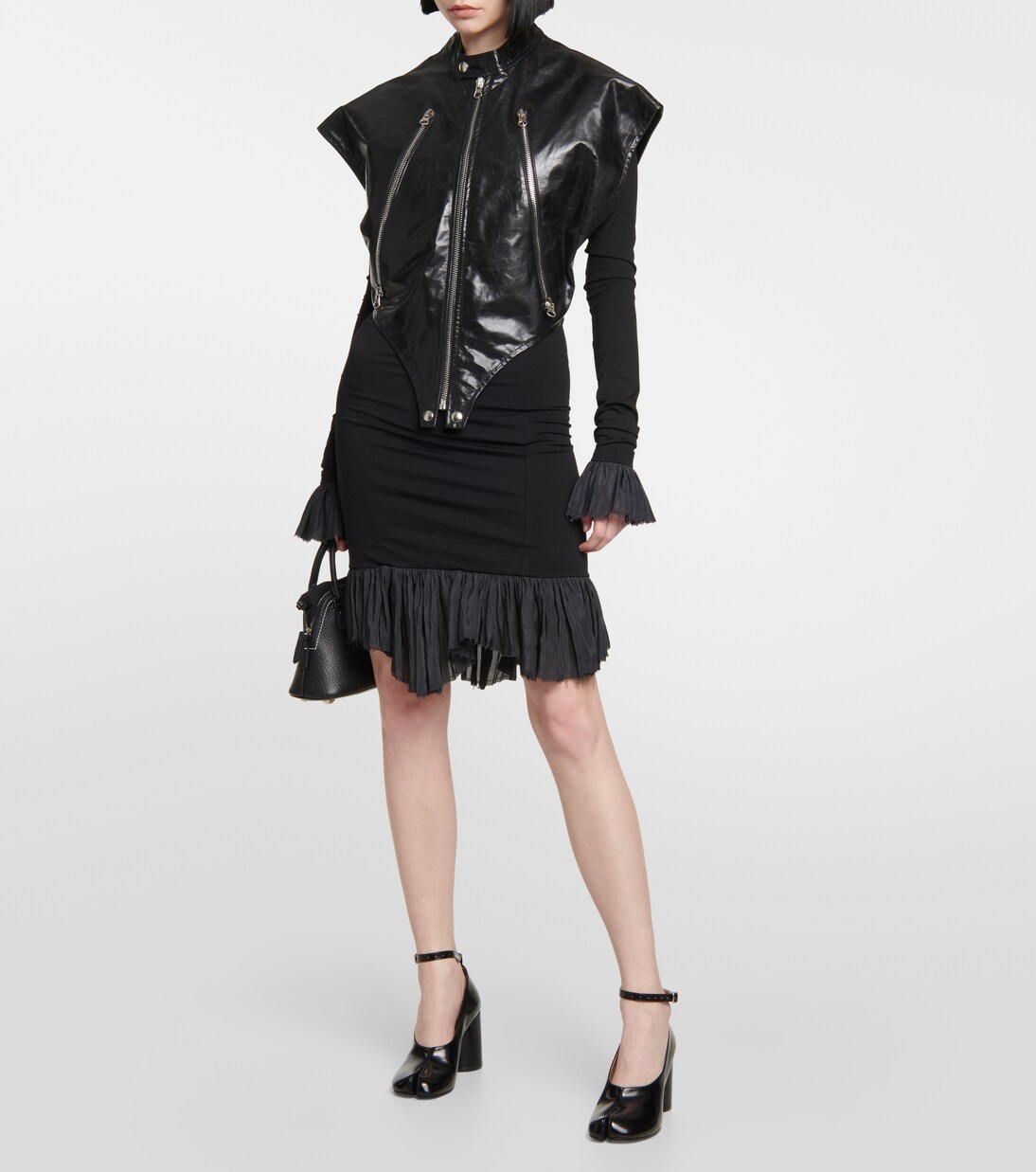 Cape aus Leder | MM6 Maison Margiela