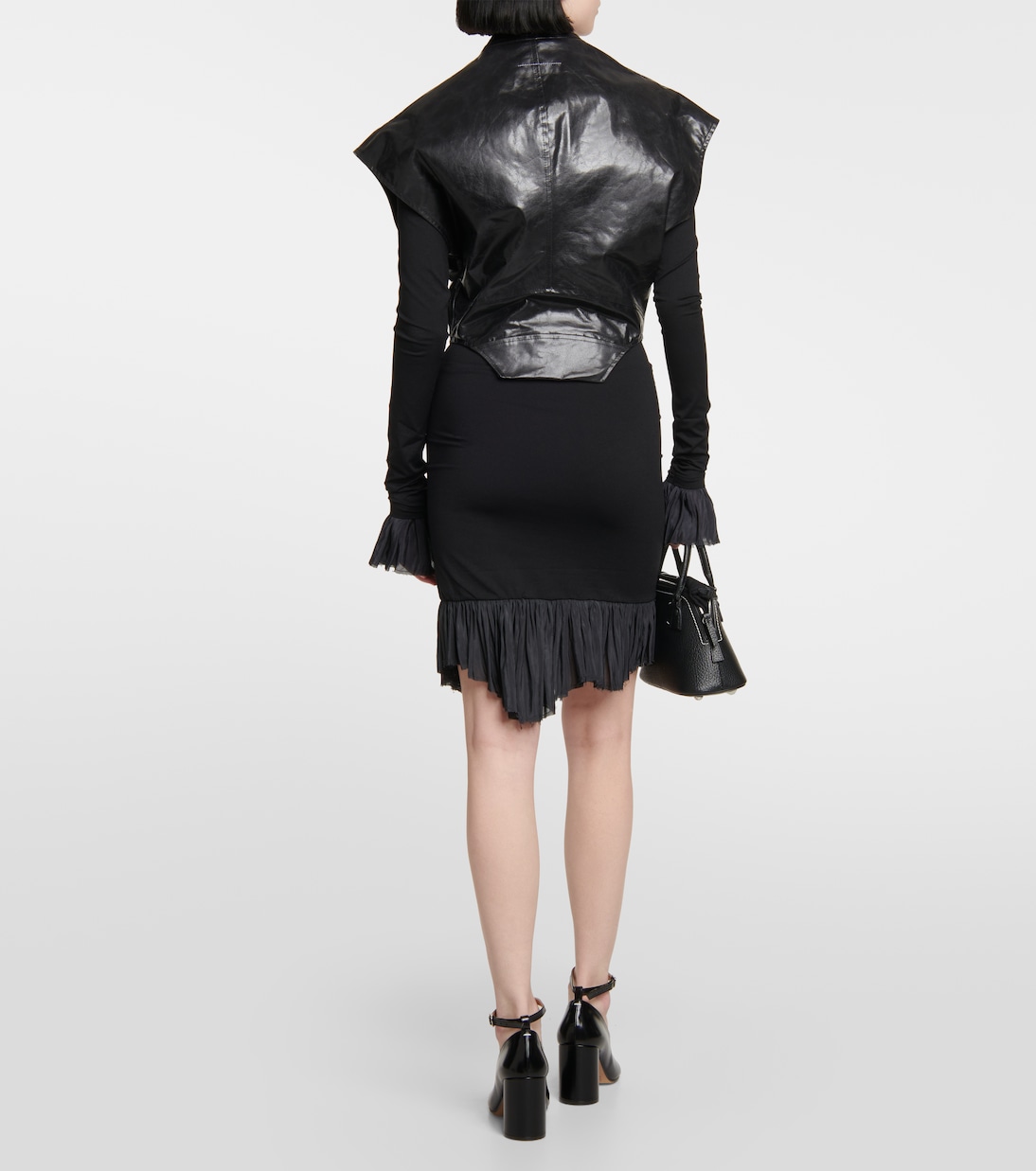 Cape aus Leder | MM6 Maison Margiela