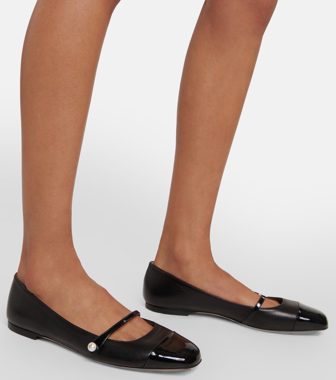 Elisa embellished suede ballet flats | Jimmy Choo