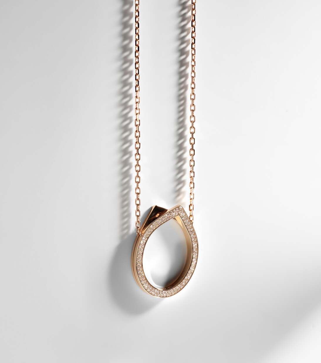 Antifer 18kt rose gold necklace with diamonds | Repossi