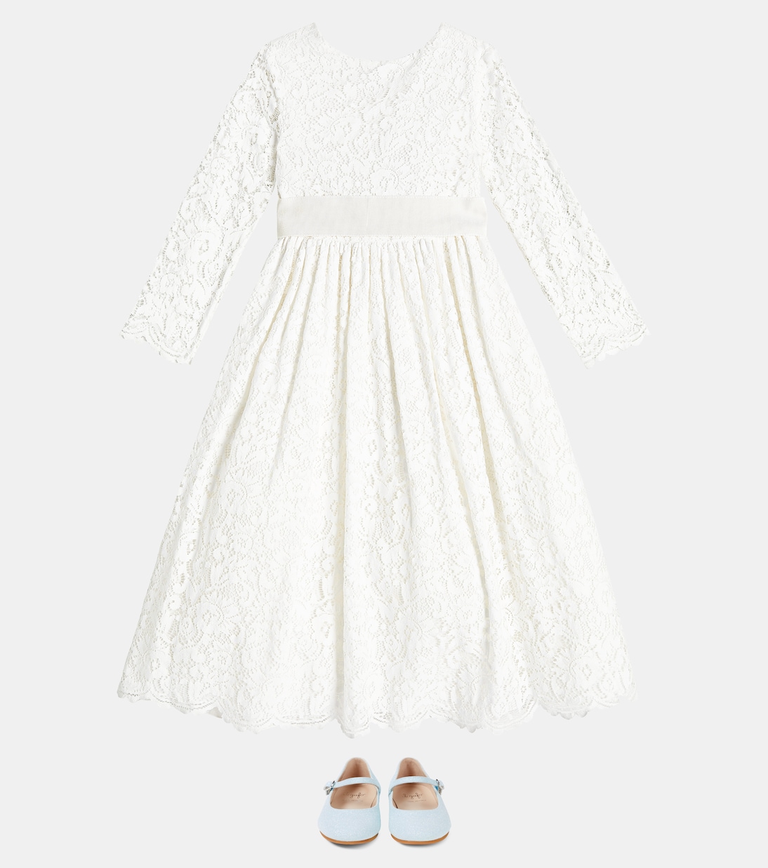 Abito in pizzo di misto cotone | Il Gufo