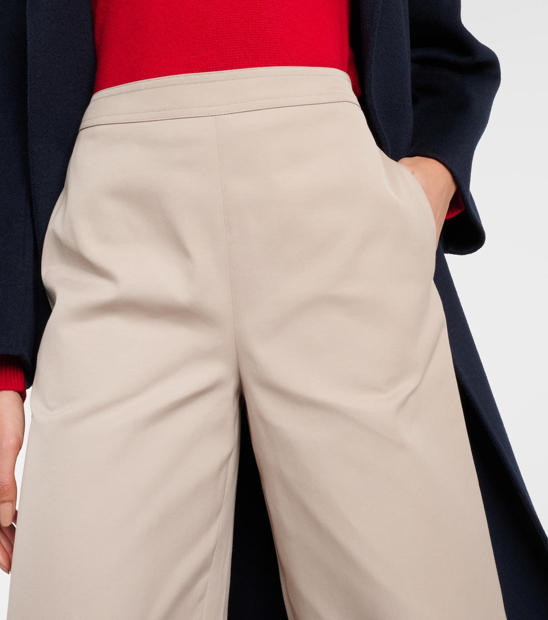 Pantalon ample à taille mi-haute | Tod's