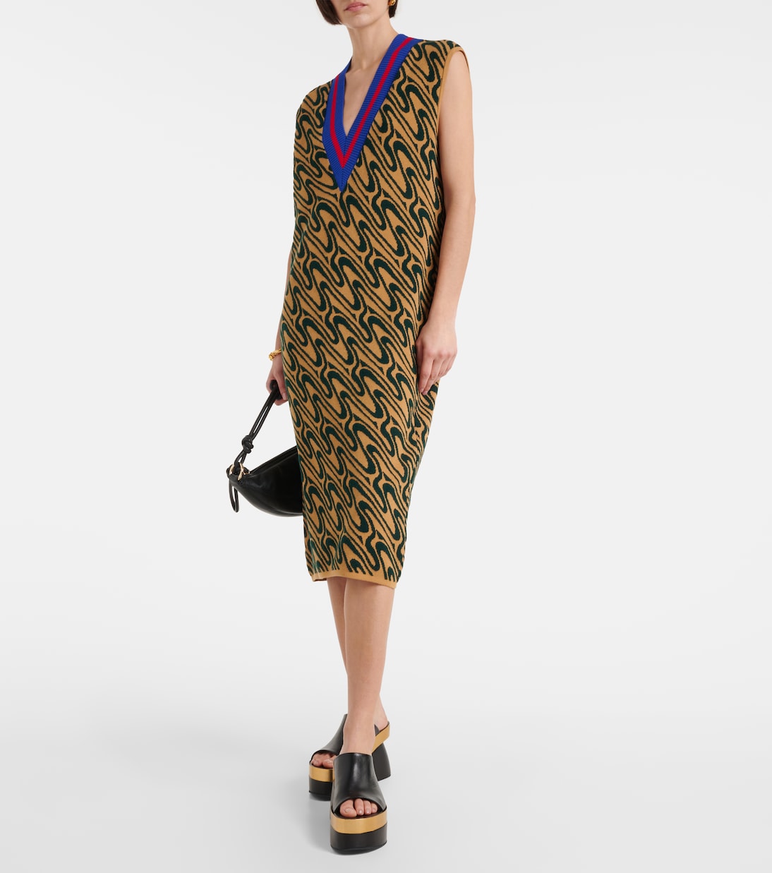Intarsia midi dress | Dries Van Noten