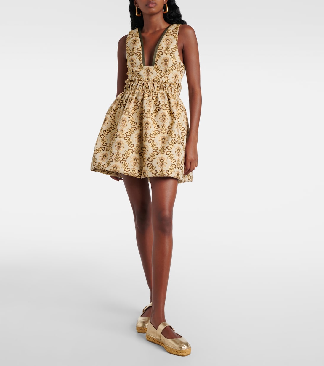 Espadrilles Fayence en cuir métallisé | Jimmy Choo