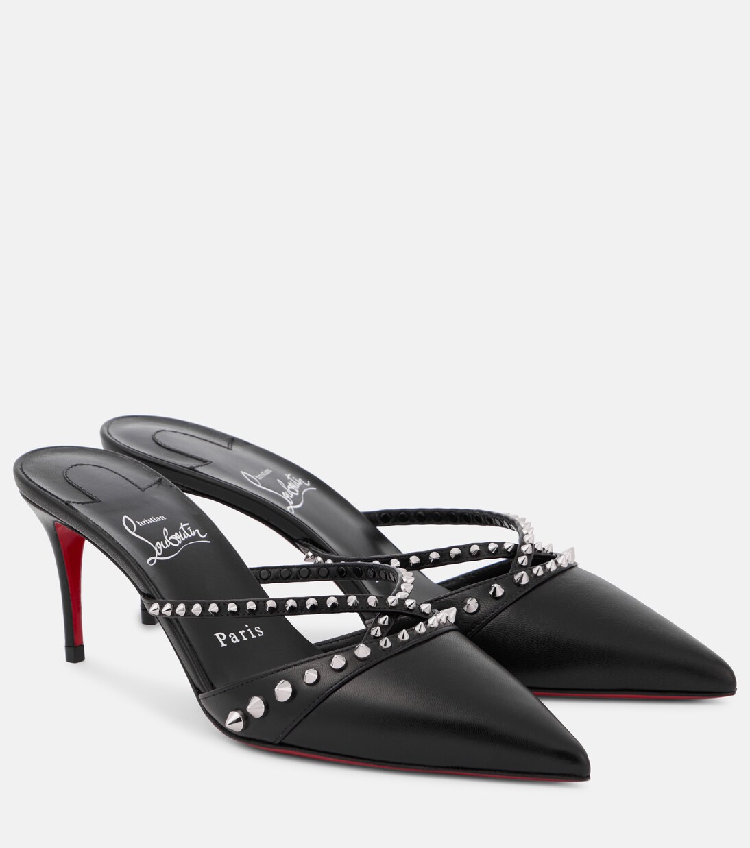 Tatoosh 70 studded leather mules | Christian Louboutin
