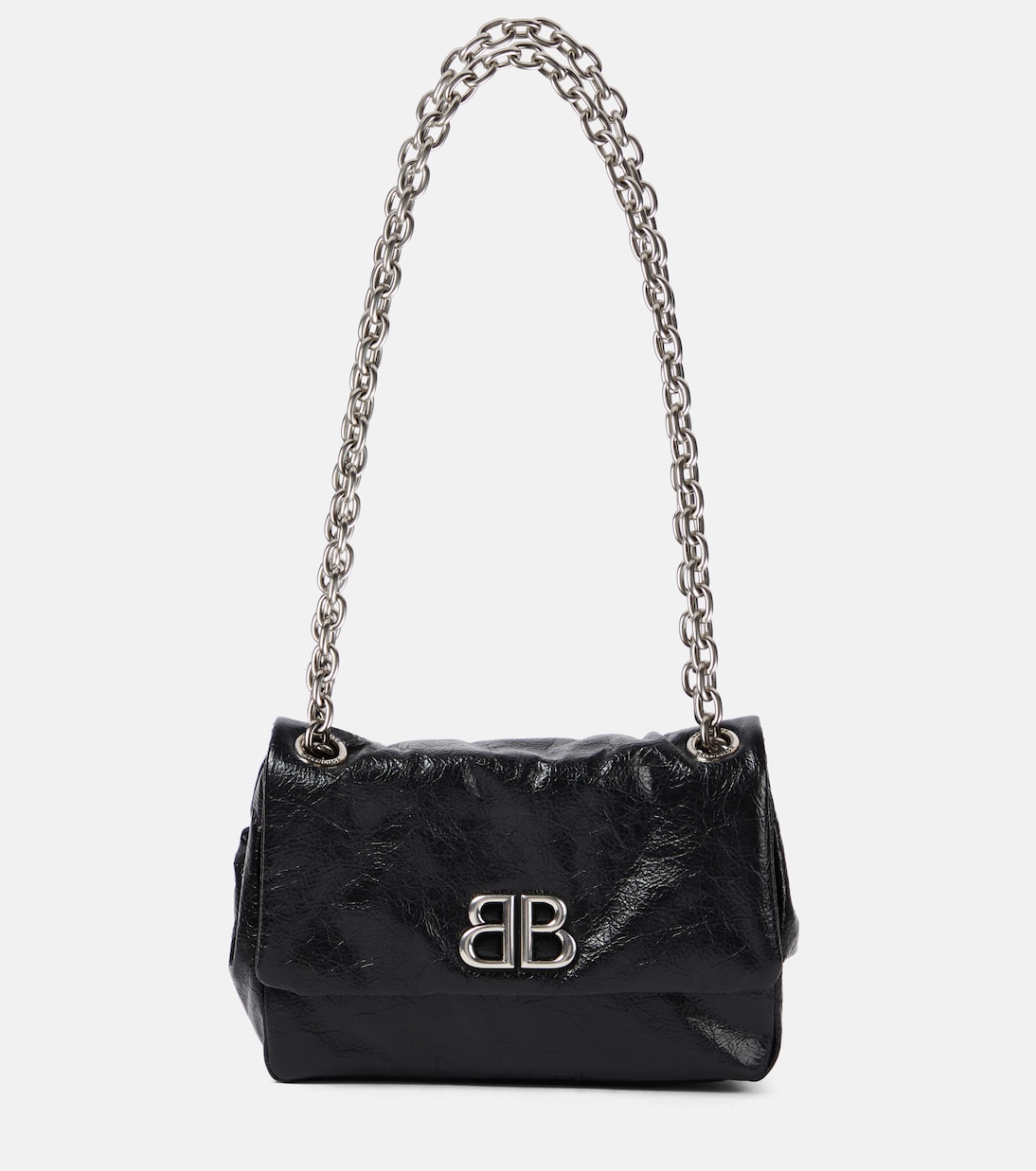 Monaco Mini BB leather shoulder bag | Balenciaga