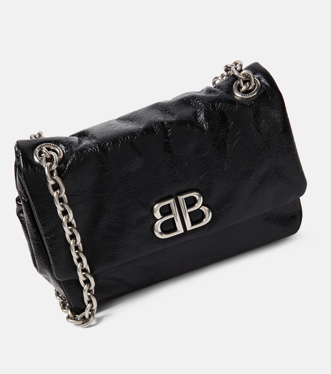 Monaco Mini BB leather shoulder bag | Balenciaga