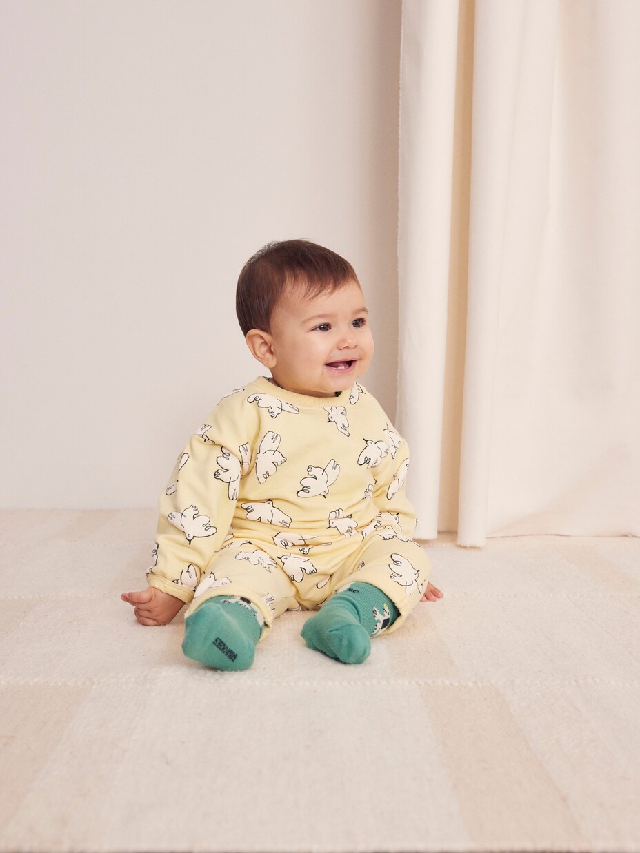 Baby printed cotton-blend jersey pants | Bobo Choses