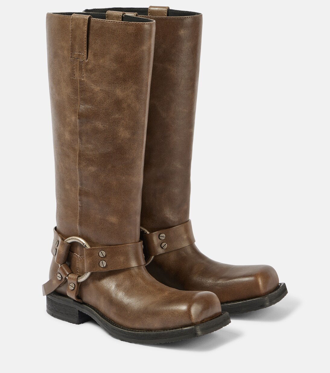 Leather biker boots | Acne Studios
