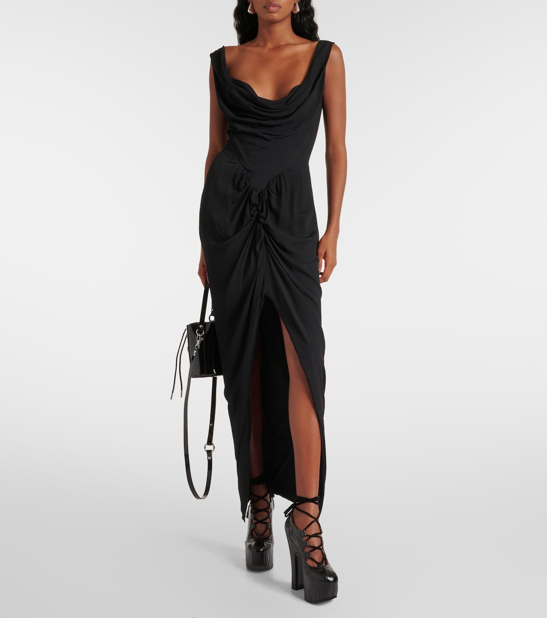 Panther gathered asymmetric maxi dress | Vivienne Westwood