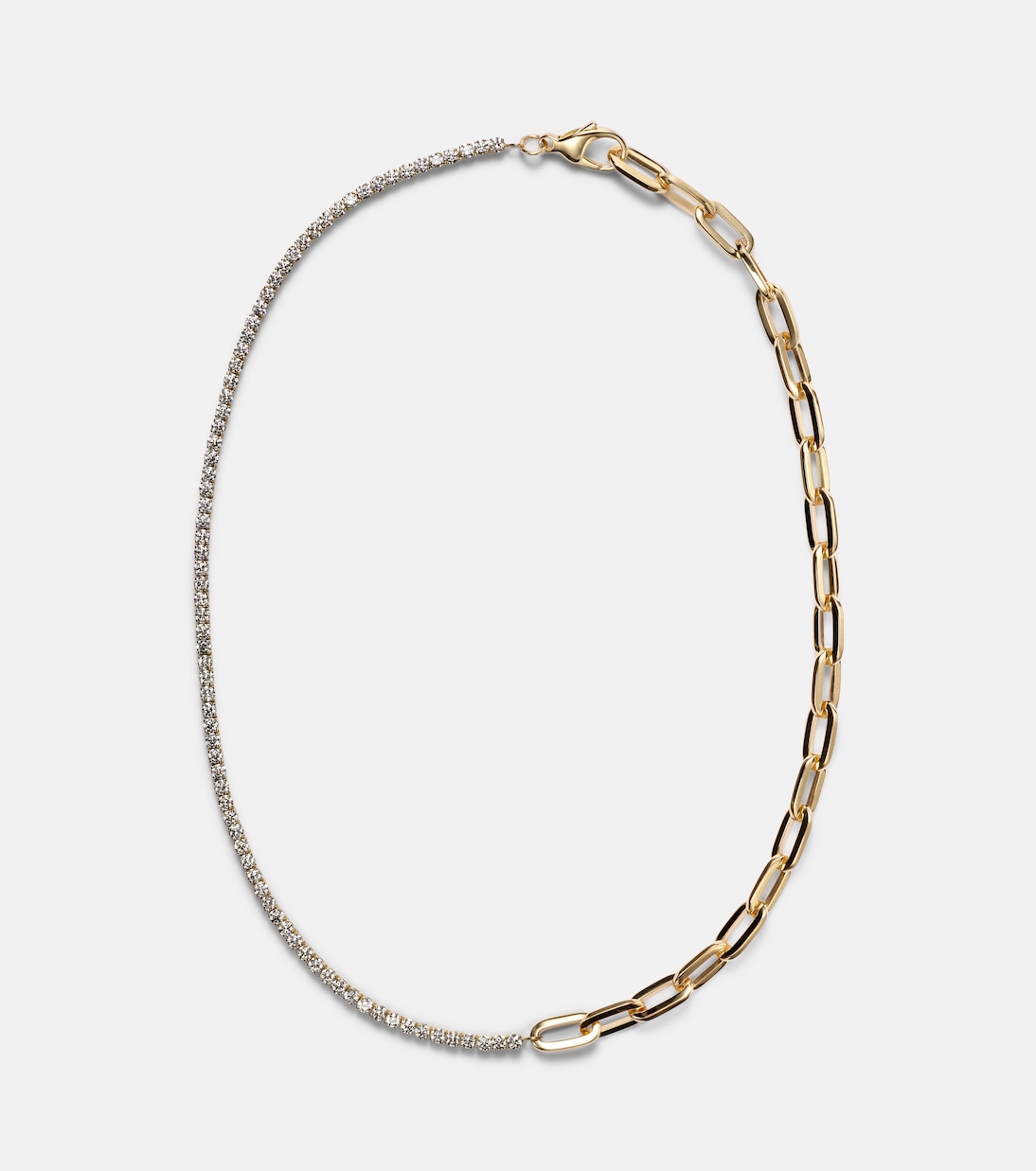 Link 18kt gold chain necklace with diamonds | Bucherer Fine Jewellery