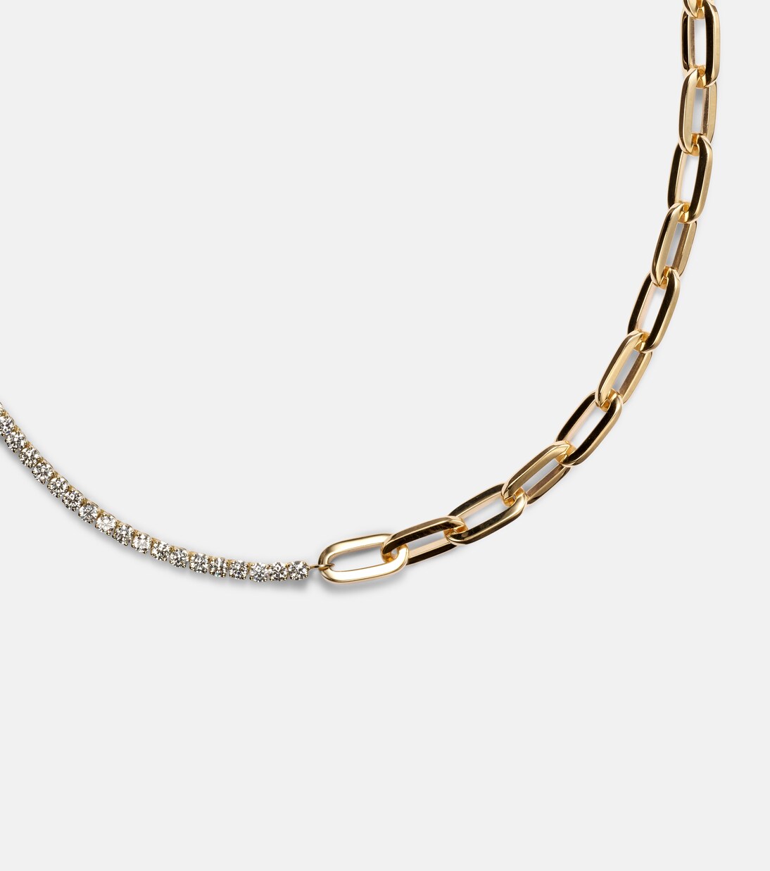 Link 18kt gold chain necklace with diamonds | Bucherer Fine Jewellery