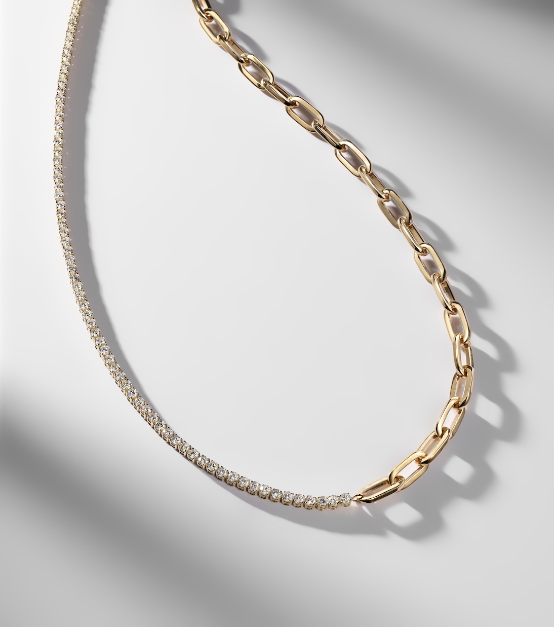 Link 18kt gold chain necklace with diamonds | Bucherer Fine Jewellery