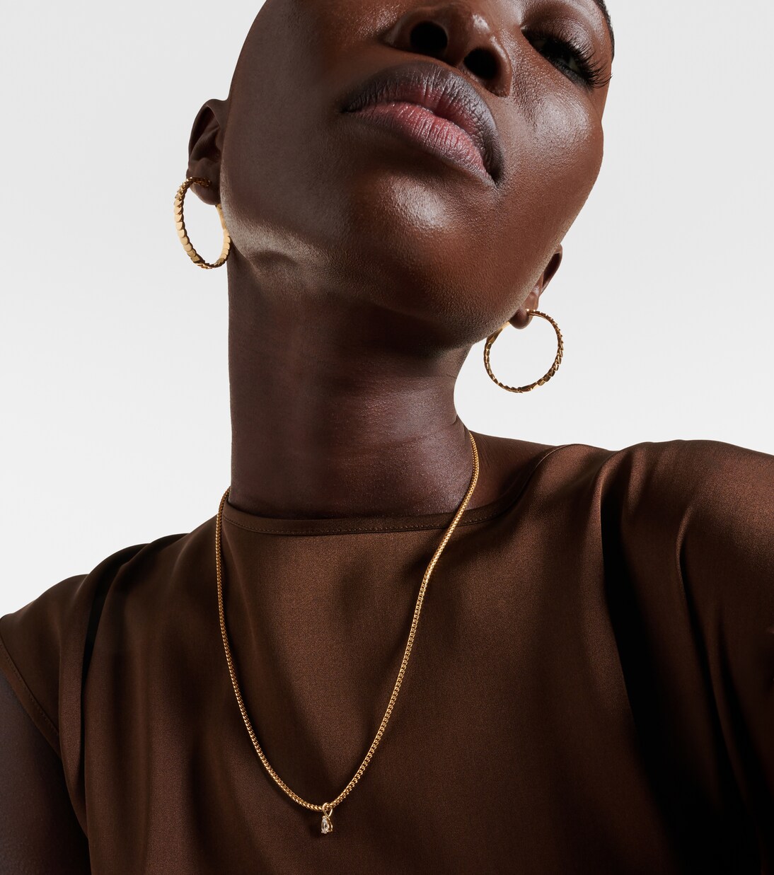 Collana Franco in oro 18kt con diamanti | Anita Ko