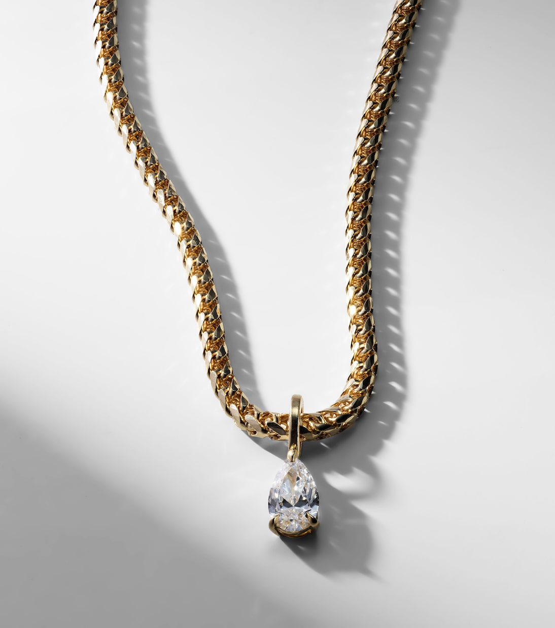 Collana Franco in oro 18kt con diamanti | Anita Ko