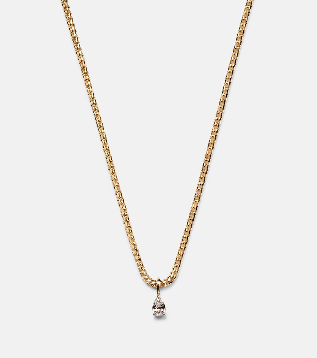 Collana Franco in oro 18kt con diamanti | Anita Ko