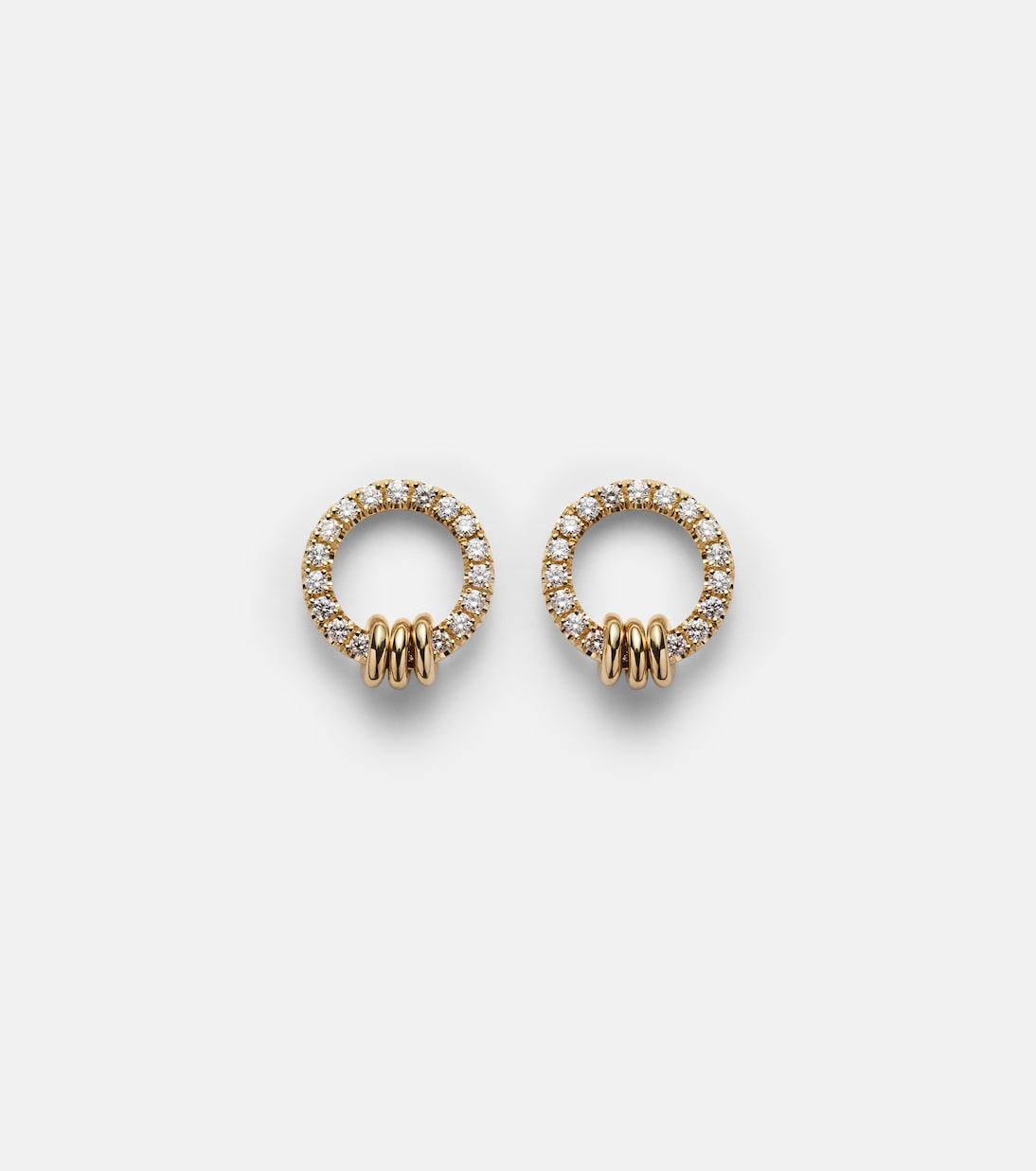 Sidra 18kt gold earrings with diamonds | Spinelli Kilcollin