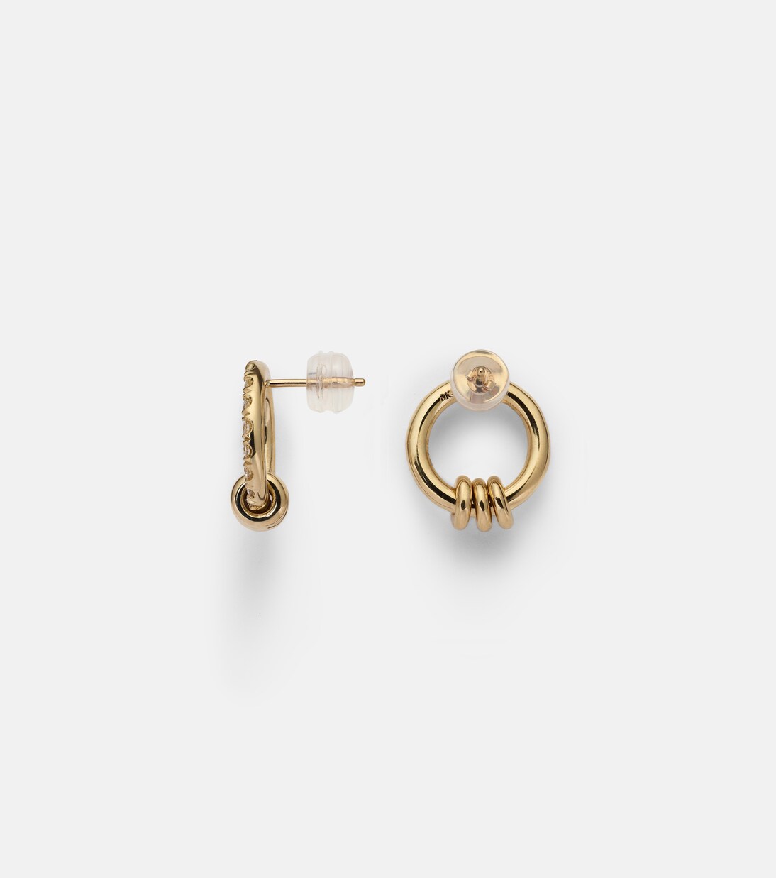 Sidra 18kt gold earrings with diamonds | Spinelli Kilcollin