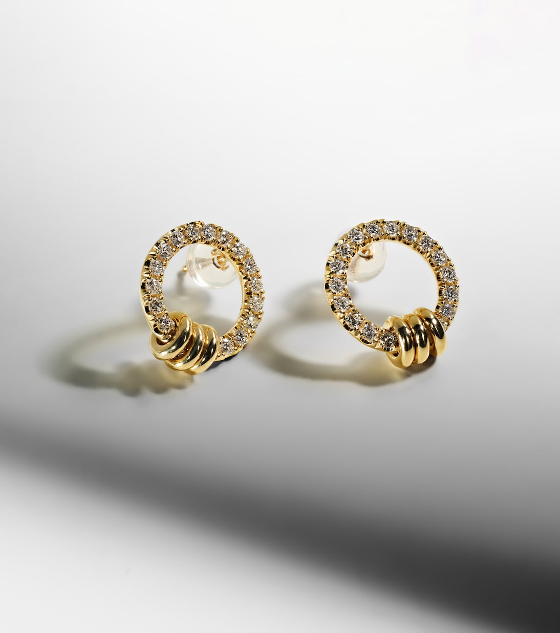 Sidra 18kt gold earrings with diamonds | Spinelli Kilcollin