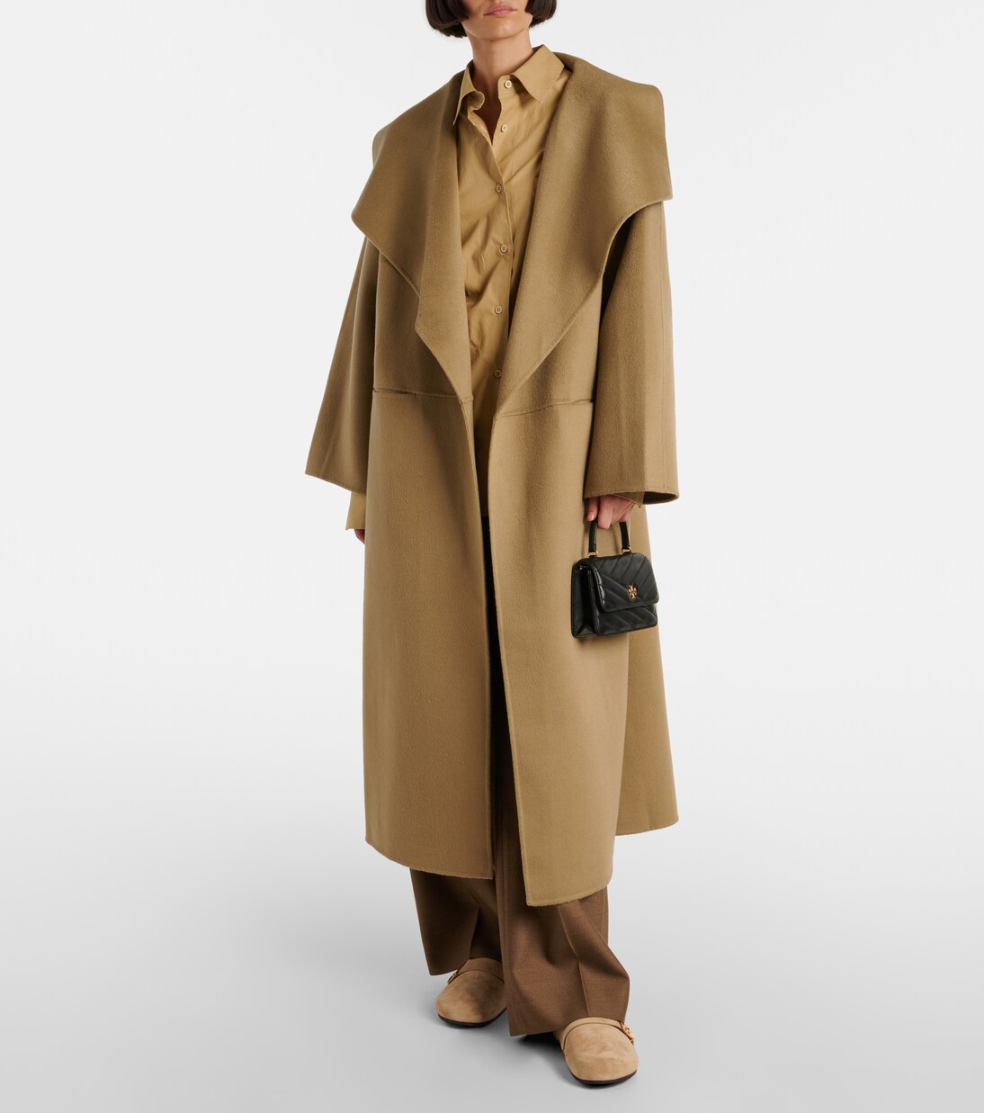 Mules Mellow in suede e shearling | Tory Burch