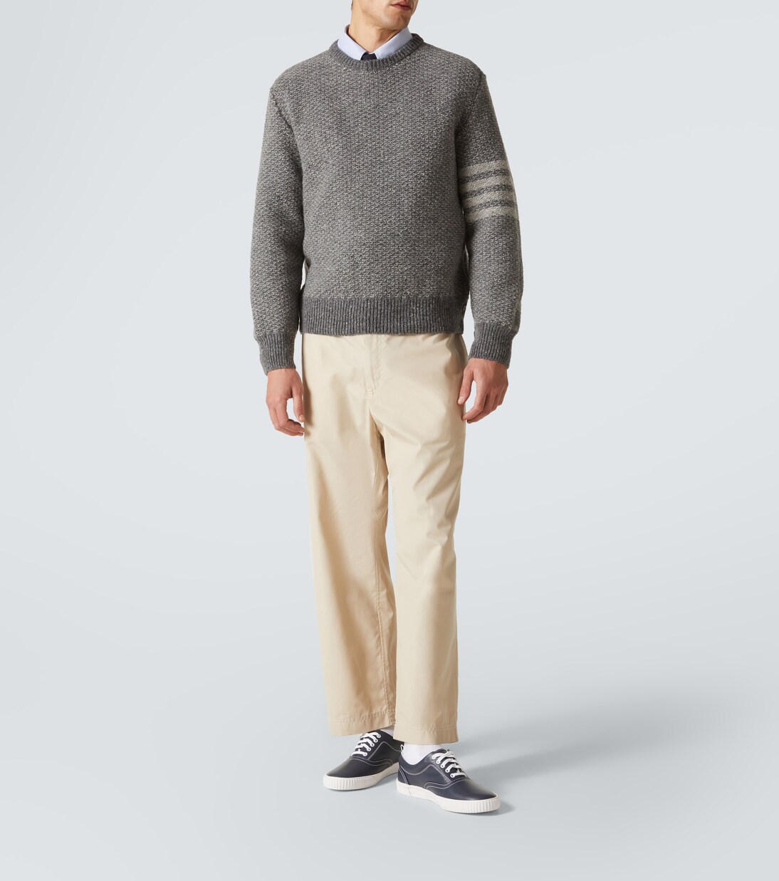 Heritage leather sneakers | Thom Browne