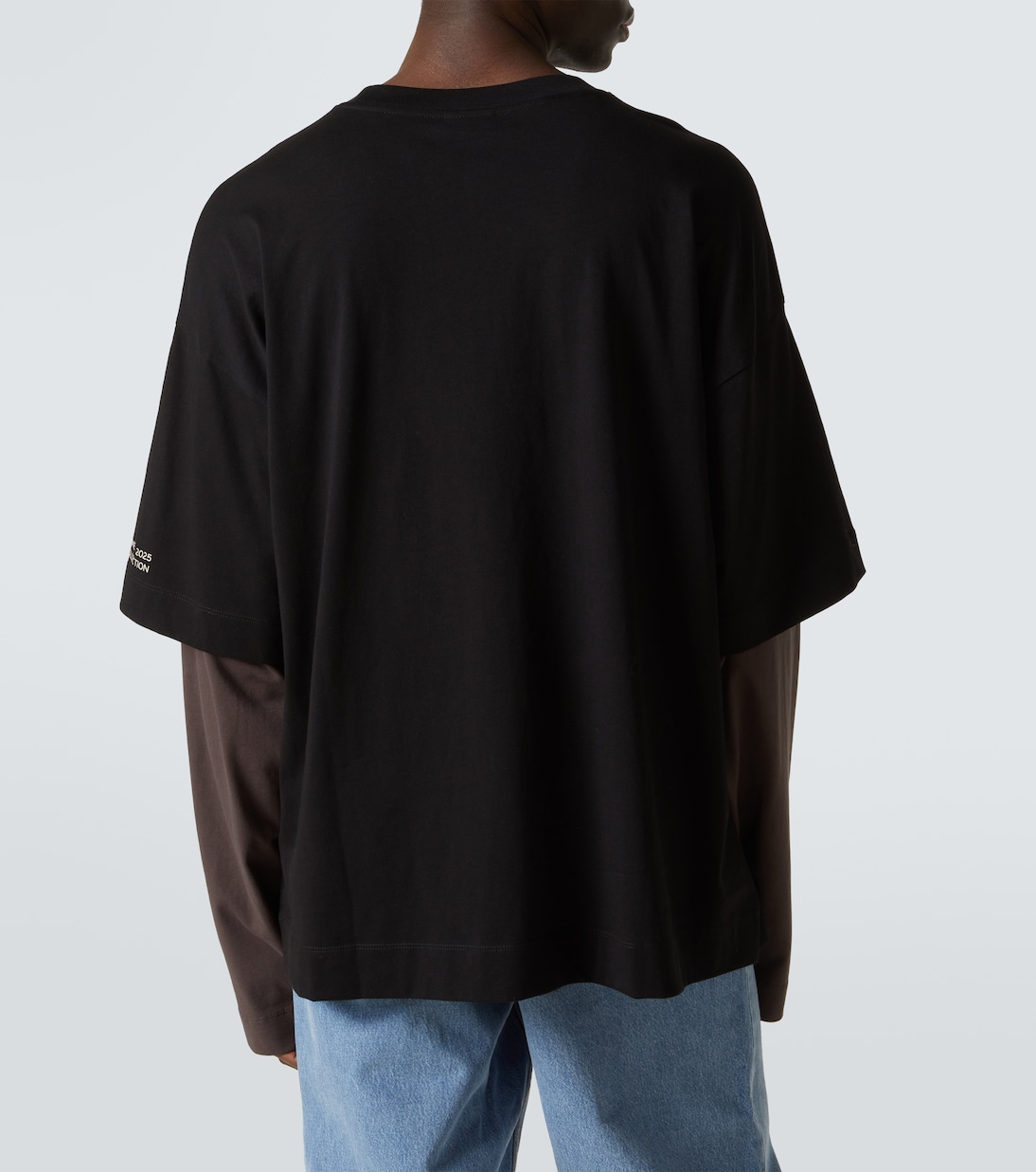 T-shirt in jersey di cotone con logo | Dries Van Noten