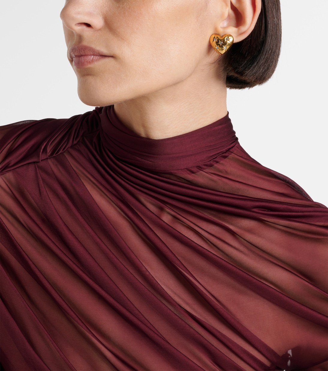 Jadon crystal-embellished heart earrings | Jennifer Behr