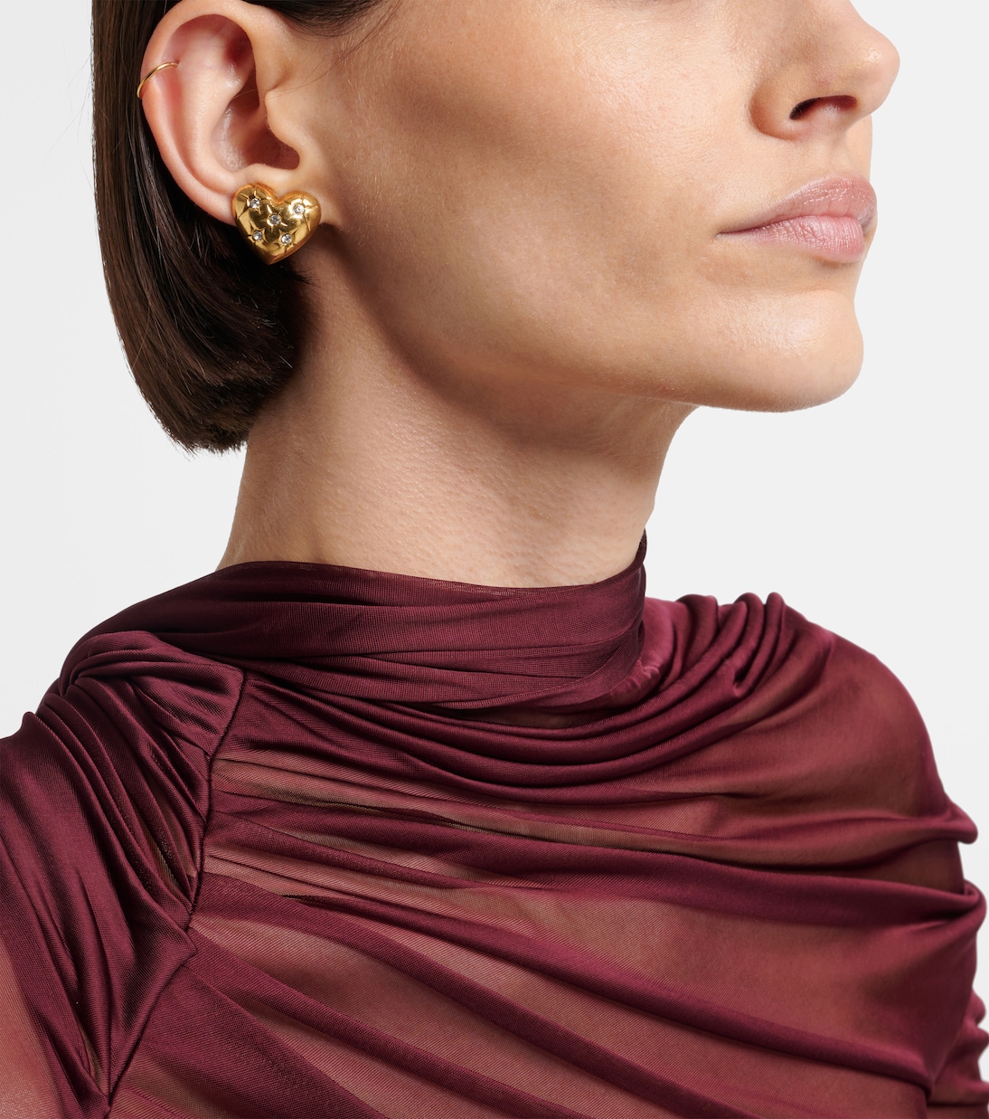 Jadon crystal-embellished heart earrings | Jennifer Behr