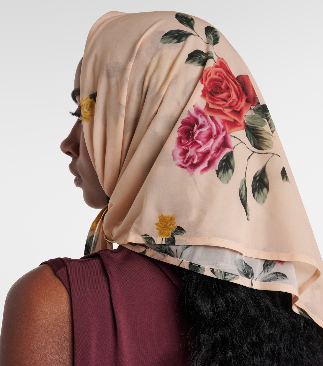 Foulard in misto seta con stampa | Magda Butrym