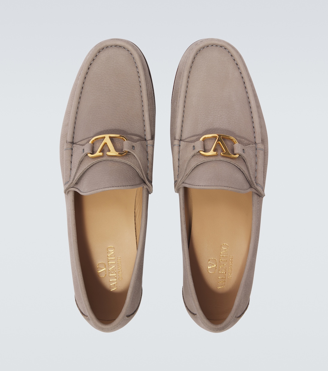 VLogo leather loafers | Valentino Garavani