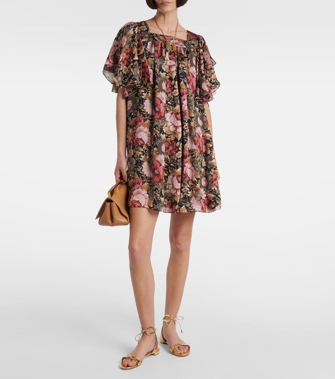 Sandalen Tessa aus Metallic-Leder | Aquazzura