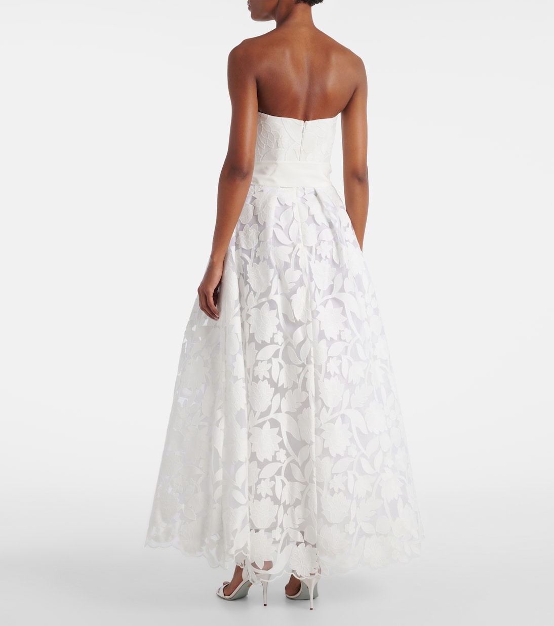 Bestickte Robe aus Tüll | Elie Saab