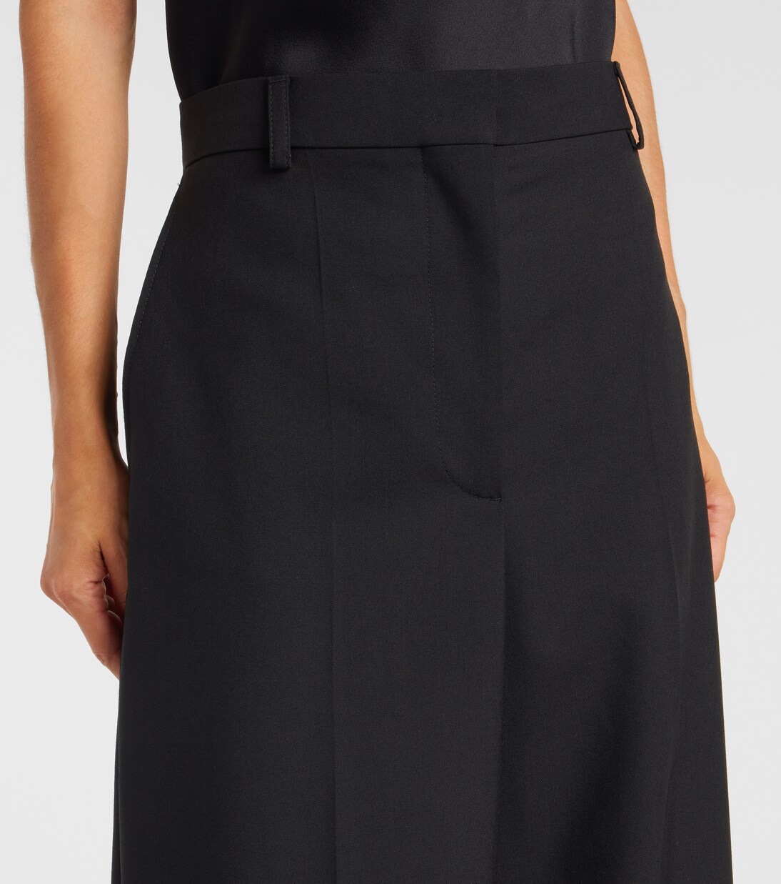 High-Rise-Hose aus Wolle | Stella McCartney
