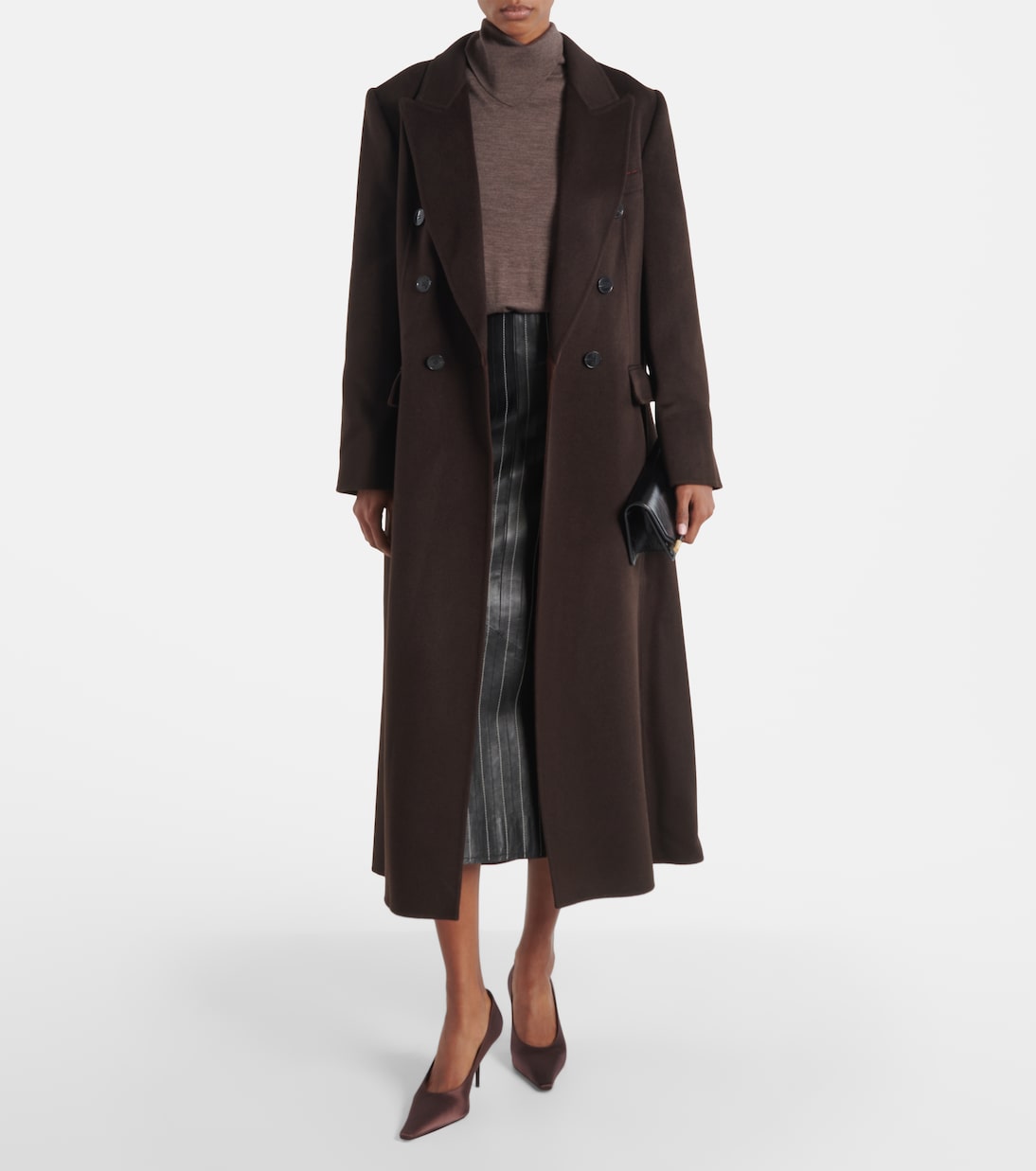 Double-breasted wool and cashmere coat | Victoria Beckham