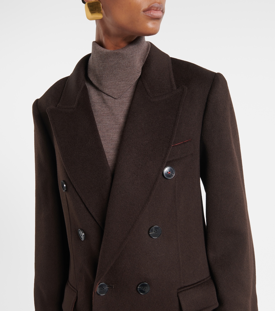 Double-breasted wool and cashmere coat | Victoria Beckham