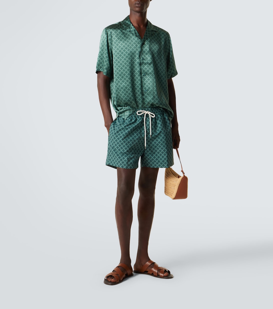 Bedrucktes Hemd Roberto aus Seide | Frescobol Carioca