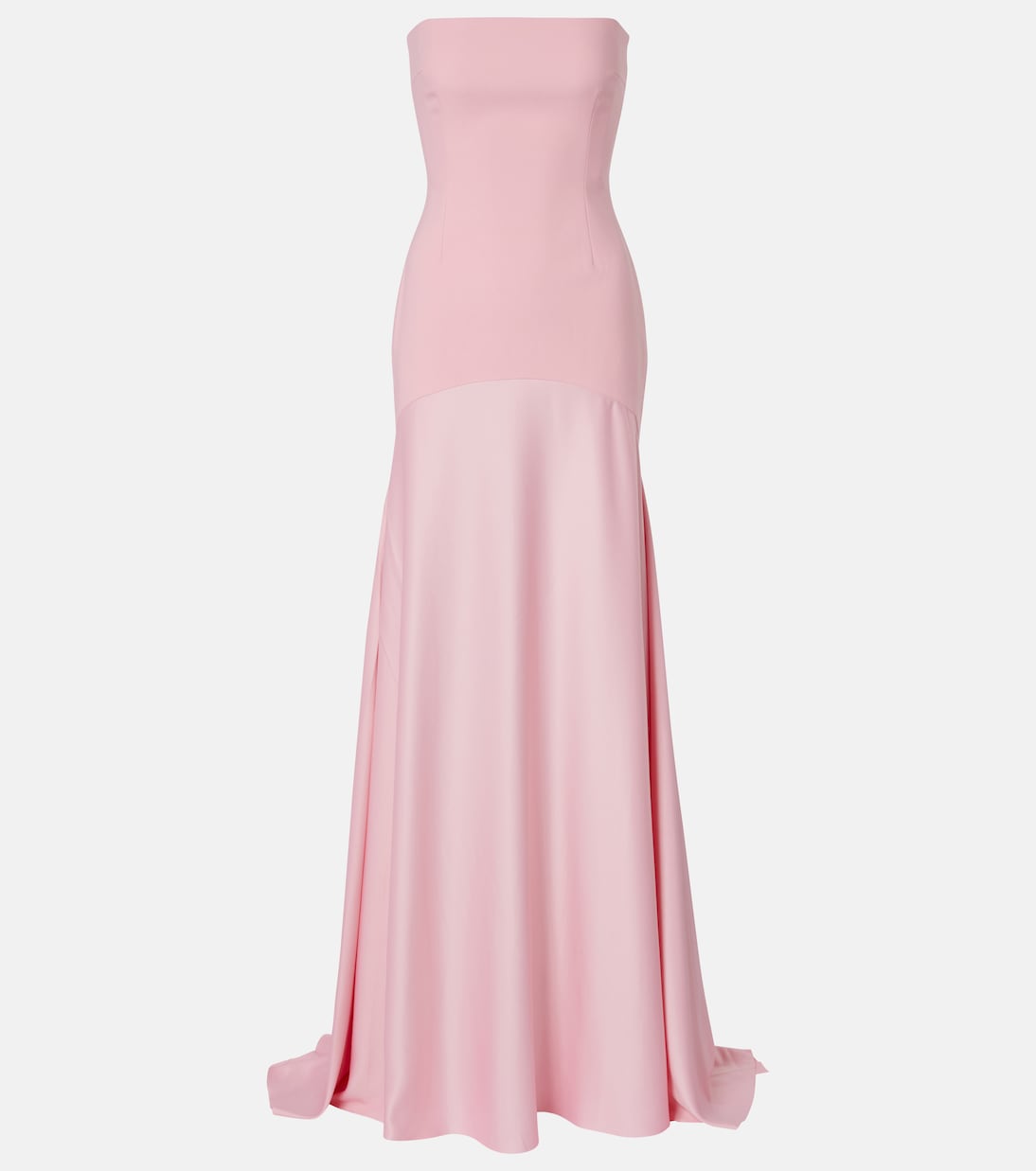 Robe longue Alessandra en satin | Solace London