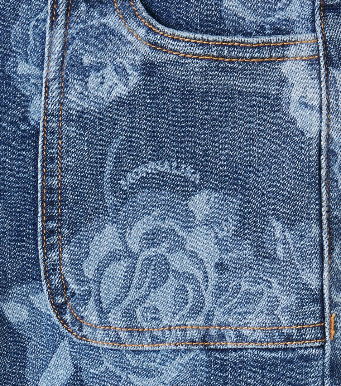 Jeans regular con stampa floreale | Monnalisa