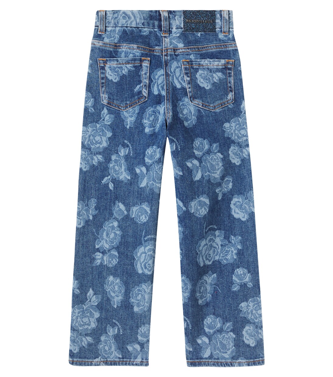 Jeans regular con stampa floreale | Monnalisa