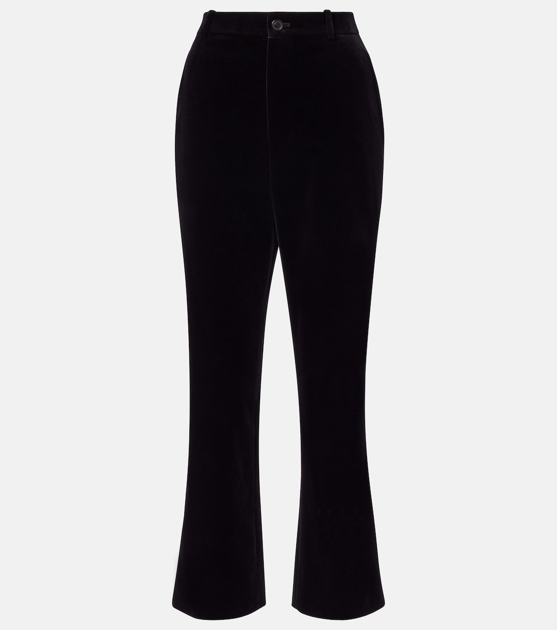 Cotton velvet cropped flared pants | Saint Laurent