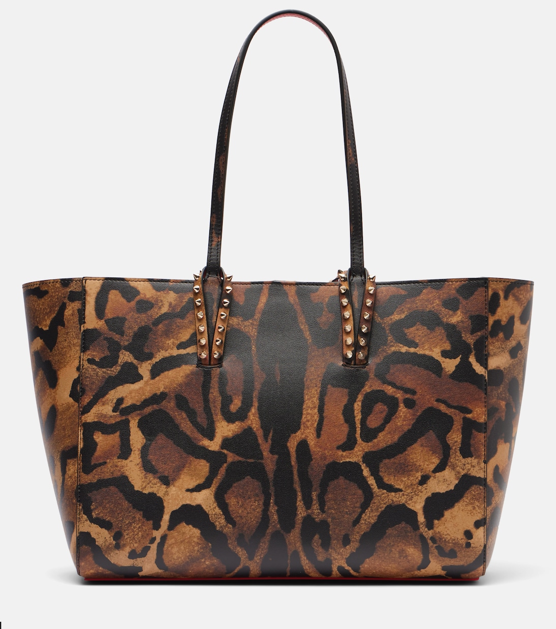 Leopard-print leather shopper | Christian Louboutin