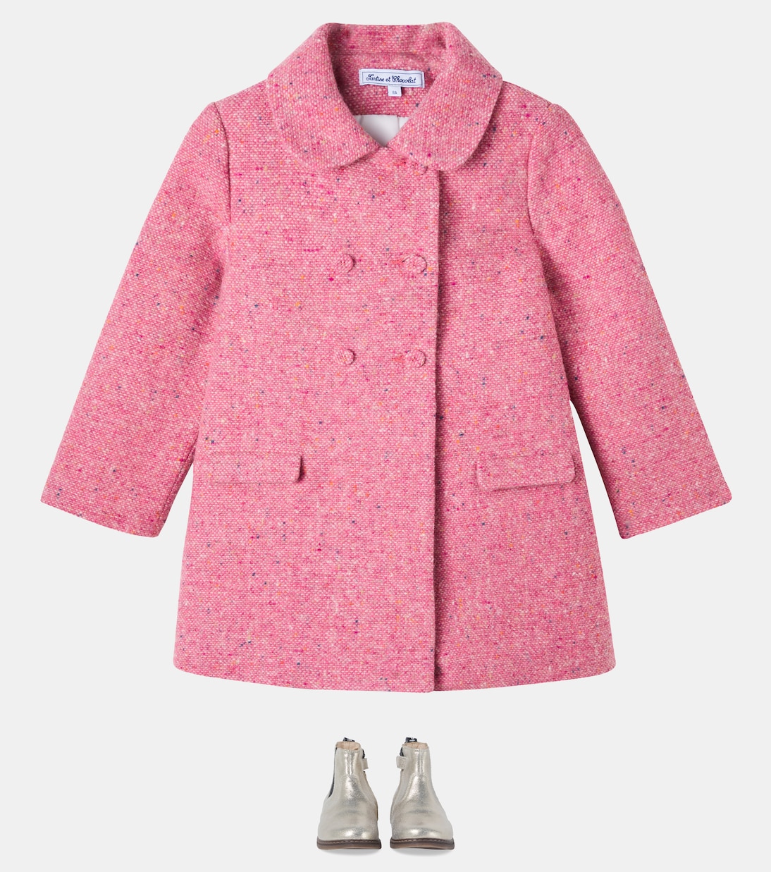 Botas chelsea City Jodzip de piel metalizada | Pom d'Api