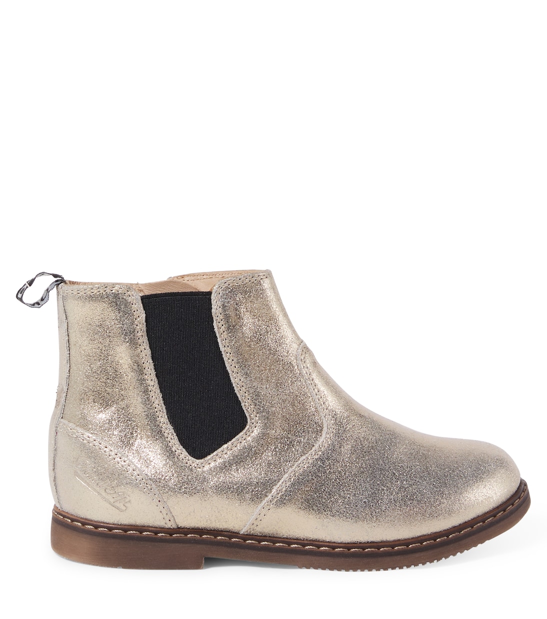 Botas chelsea City Jodzip de piel metalizada | Pom d'Api