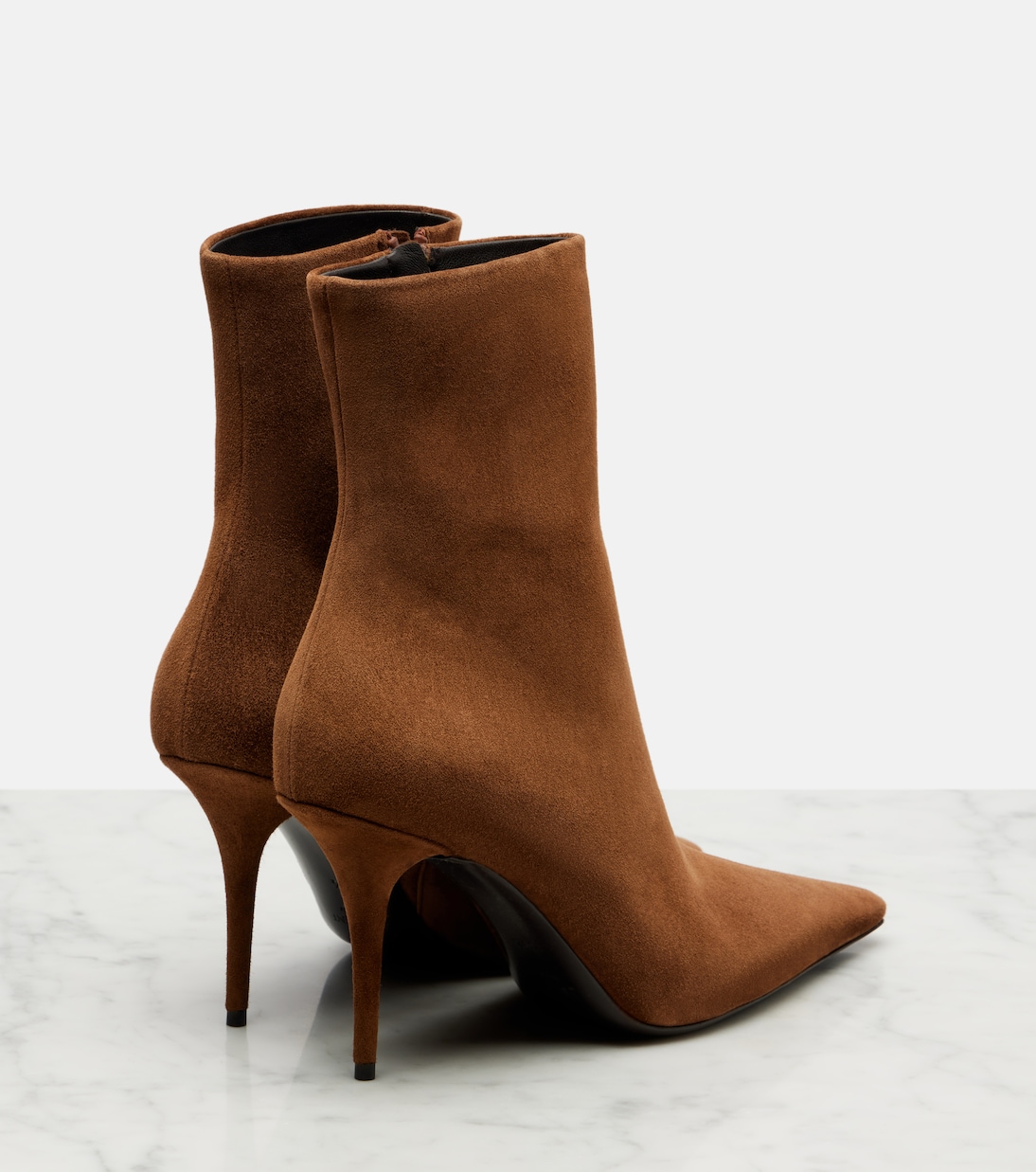Ankle Boots Ashley 90 aus Veloursleder | Saint Laurent
