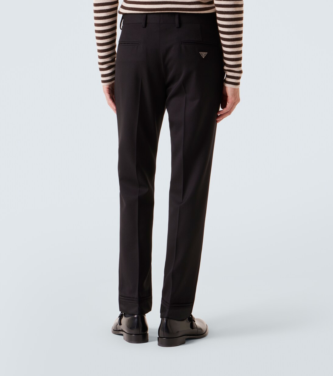 Pantalón recto de lana virgen | Prada