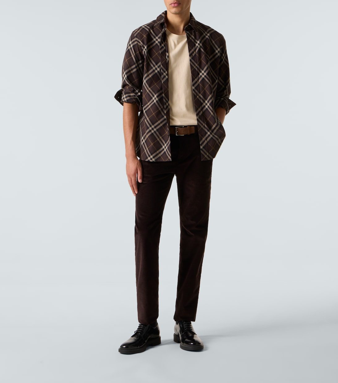 Cotton corduroy slim pants | Burberry