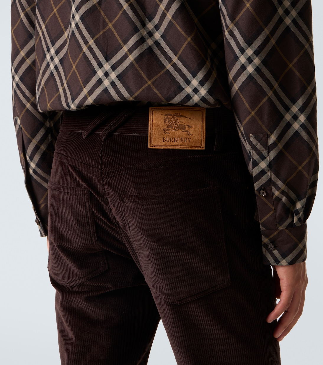Cotton corduroy slim pants | Burberry