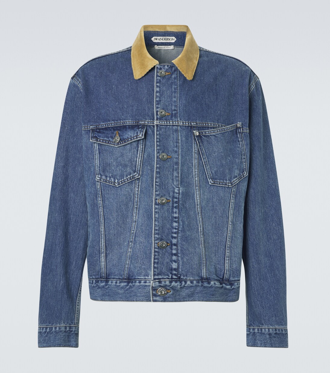 Corduroy-trimmed denim jacket | JW Anderson